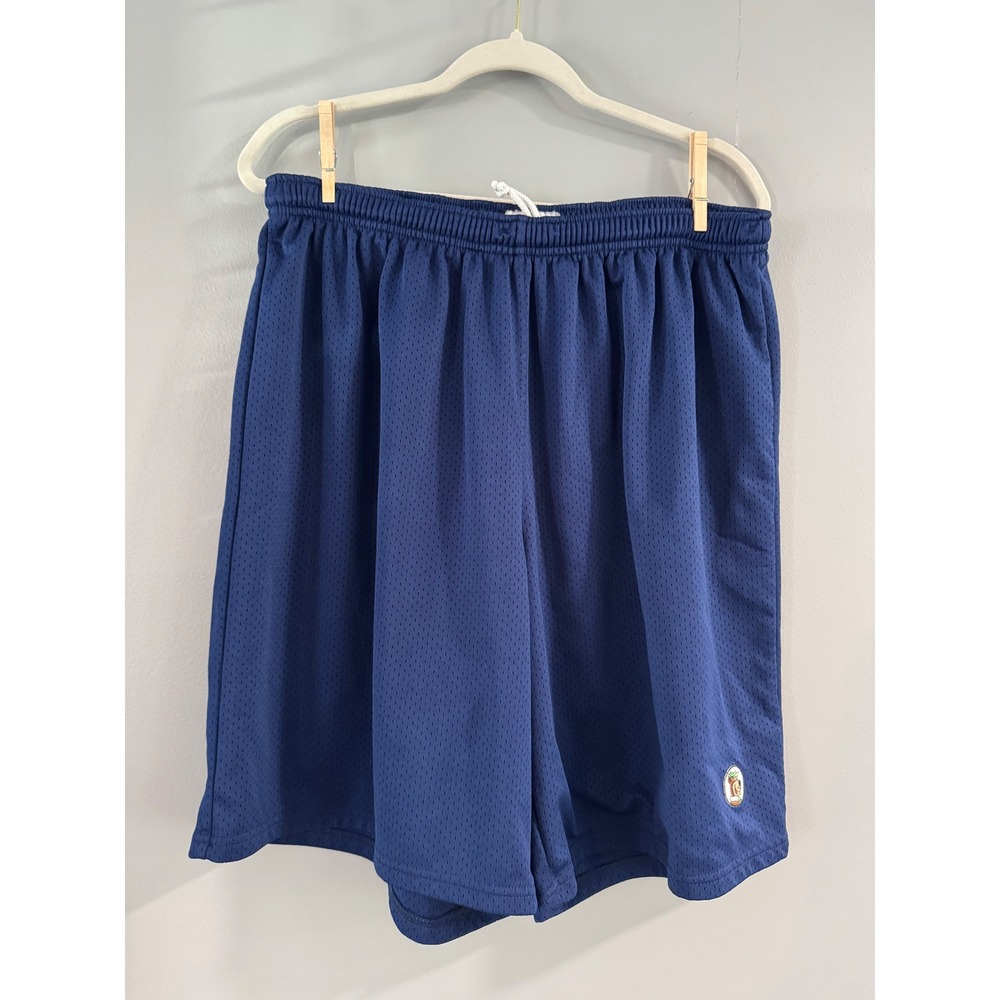 SOFFE Mens 2XL Blue Mesh Athletic Gym Shorts‎ Elastic Waist Drawstring Yogi Bear